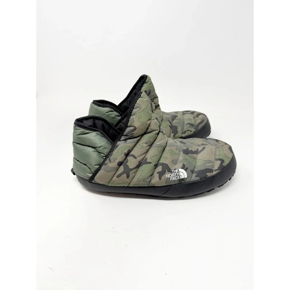 The North Face Mens Thermoball Traction Winter Booties Thyme Brushwood Camo Sz 8